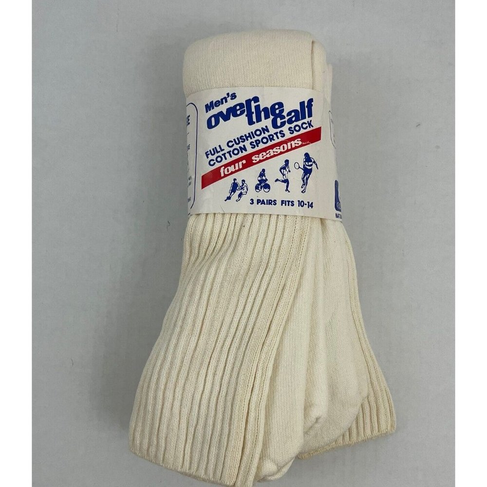 Vintage Kinney Men's Over the Calf Tube Full Cushion Cotton Sports Sock 10-14